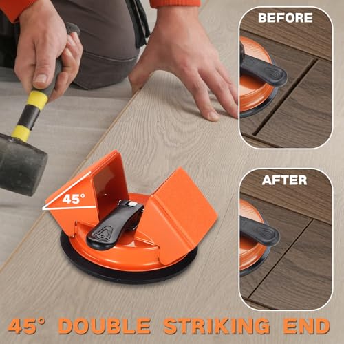 REXBETI Floor Gap Fixer Tool, Plank Gap Repair Kit, Heavy Duty Suction Cup - size: 2