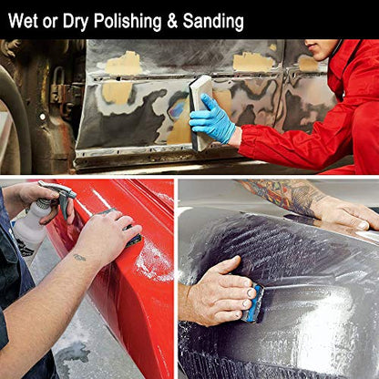 9x11 inch 5 Sheets Sandpaper, Wet or Dry 12000 High Grit Extra Fine Sand Paper, Silicon Carbide Waterproof Abrasive Pads for Automotive Sanding, Wood Turing Finishing, Metal Furniture Polishing - color: 5pcs (12000)