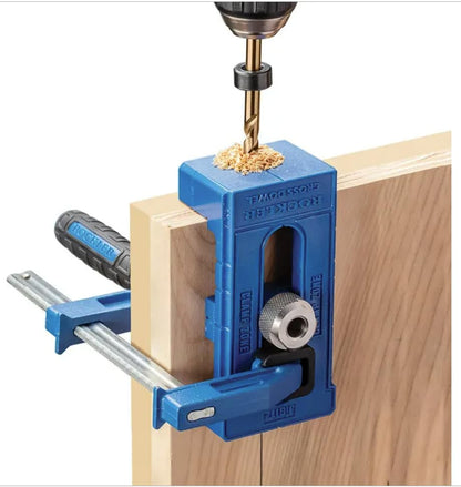 Rockler Adjustable Cross Dowel Drilling Jig - Self-Centering Dowel Jig Kit for Straight & Square Cuts - Durable Plastic & Steel Woodworking Tools And Accessories for Precise Hole Drilling