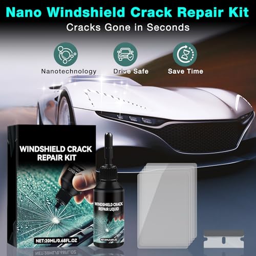 Windshield Repair Kit - 2026 Latest Upgrade Nano Glass Crack Repair Kit, Glass Repair Liquid for Quick Fix Windshields, Windows, Mirrors (1 Set) - style: 1 Set