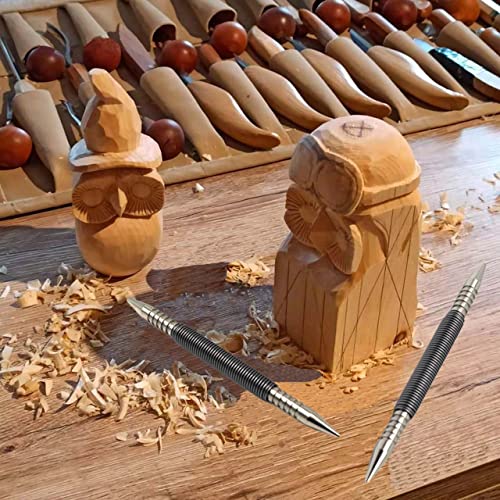 WHLLING Dual Head Nail Setter, Hammerless 1/32″& 1/16″ Spring Nail Set, 3500 PSI Striking Force Counter Punch (Pack of 2) - size: Nail Setter (Pack of 2)