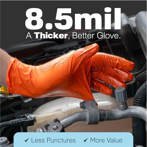 Raxwell Nitrile Gloves, Disposable Gloves, Puncture Resistant, Diamond Grip - size: Small, style: 100 Count