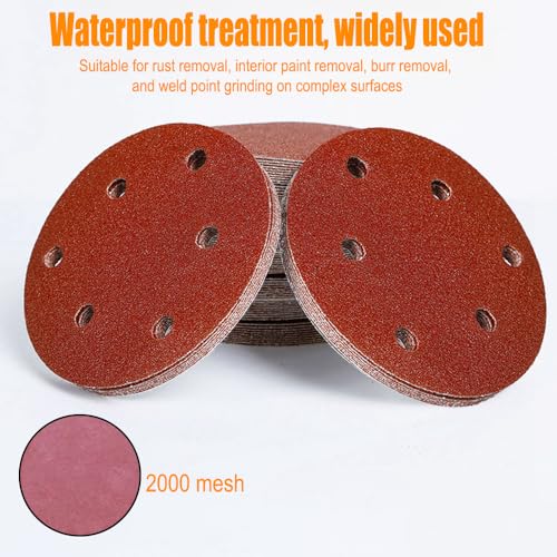 2000 Grit Assortment Abrasive Paper Sheet, Abrasive Sander Paper for Furniture Finishing, Metal Sanding, Automotive Polishing,Grit Hook and Loop Sandpaper,3.94 in,30 Pack