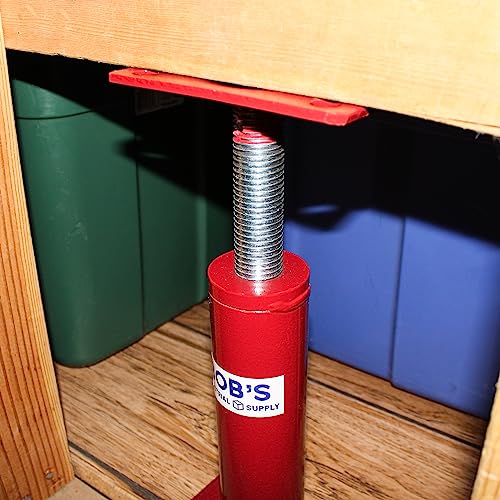 BISupply House Jacks for Leveling Crawlspace 3 Pack - 12 to 16 inch Adjustable Support Beam Basement Jack Post - Floor Lifting Joist Beam Brace for Cellar Ceiling - Screw Pole Jack - size: 16 in, 3 pack