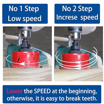 4-1/8” 105mm Carbide Grit Hole Saw Cutting Air Brick Stucco Hardy Plank Drywall Cement Board with Pilot Drill Bits Up to 3X Long Life - color: 4-1/8"(105mm)-B