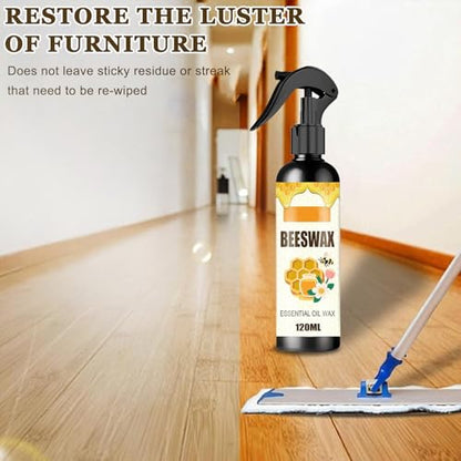 Beeswax Wood Polishing Spray, Beeswax Furniture Polish, Floor Polish, Beewax Care Restorer for Living Rooms,Kitchens,Wood Furniture Floors (2)