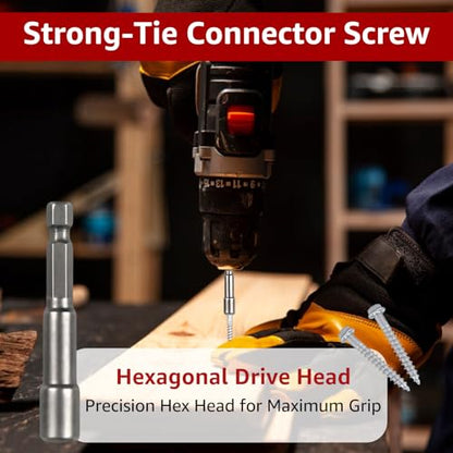 Connector Screws #10x1-1/2 Compatible with Simpson Strong-Tie Screw 100PCS