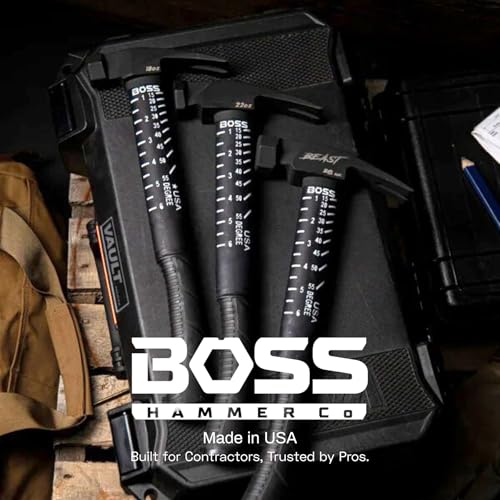 Boss Hammer 14 oz Ti64 Titanium Hammer, Poly Fiberglass Handle - size: 14 oz., style: Smooth Faced
