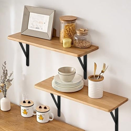 2 Pack L10 x H 8" Black Heavy Duty Shelf Brackets with Screws Metal Shelf Brackets Shelf Support Angle Brackets for Shelves L Brackets Heavy Duty Floating Shelf - size: 10''x8'', style: 2 Pack-Black