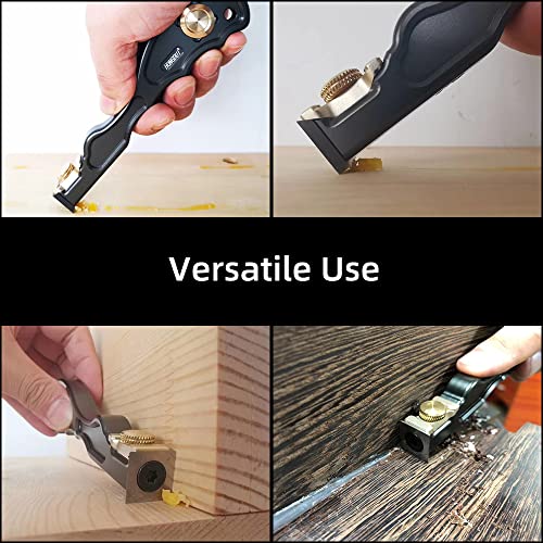 HONGDUI 2-in-1 Carbide Wood Scraper, Aluminum Alloy Woodworking Scraper