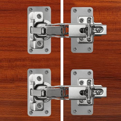 TamBee Cabinet Hinge Repair Plate Kit, 12Pcs Hinges Repair Fixing Plates - size: Fix Plates