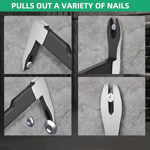 Pry Bar, 11.8" Cats Paw Nail Puller, Mini Crowbar for Home Remolding & Woodworking Prying, Scraping, Lifting, Pulling