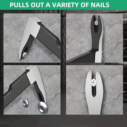 Pry Bar, 11.8" Cats Paw Nail Puller, Mini Crowbar for Home Remolding & Woodworking Prying, Scraping, Lifting, Pulling
