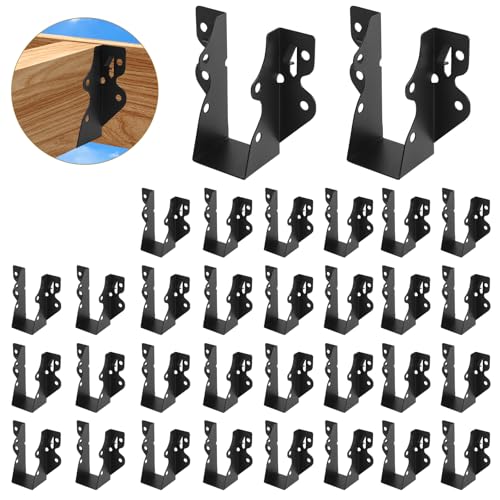32 Pack 2x4 Joist Hanger Face Mount 20 Gauge Steel Beam Timber Support - size: 32 PCS, style: 2''X4''
