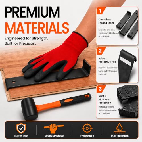 Floor Gap Fixer Tool 90° Suction Cup Pull Bar Flooring Repair Kit