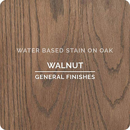 General Finishes Water Based Wood Stain, 1 Quart, Walnut - color: Walnut, size: 1 Quart