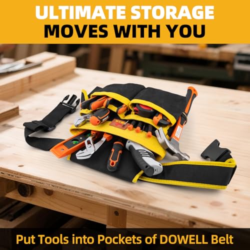 DOWELL Tool Belt for Men, Electrician Utility Belt, Style A