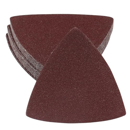 100 Pcs Triangle Sanding Pads, 80mm, 120 Grit - size: 120 Grit
