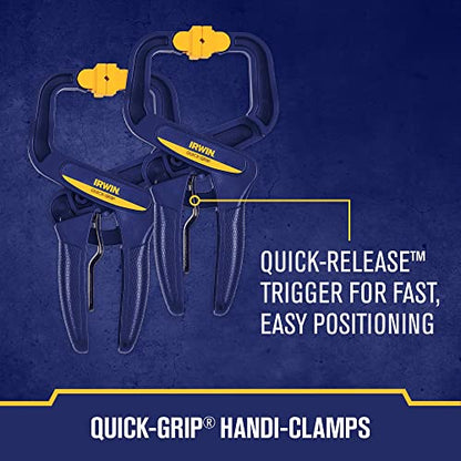 IRWIN QUICK-GRIP Clamps for Woodworking, Quick Release Triggers, 6 Inch, 8 Piece Set (IRHT83220) - style: 8 Pack
