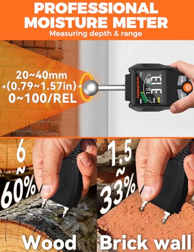 Pin & Pinless Moisture Meter POROMETISTO WTS01Pro