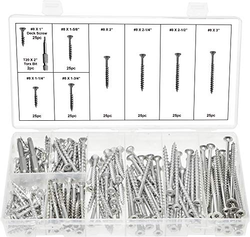 Swordfish 32640 Stainless Steel Torx Drive Wood & Deck Screw Assortment