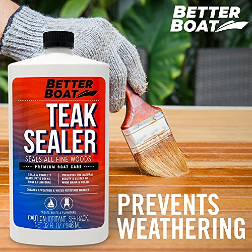 Teak Cleaner and Brightener for Wood, Teak Oil or Sealer for Boats, Indoor - style: Teak Sealer Oil
