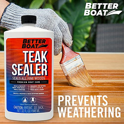 Teak Cleaner and Brightener for Wood, Teak Oil or Sealer for Boats, Indoor - style: Teak Sealer Oil