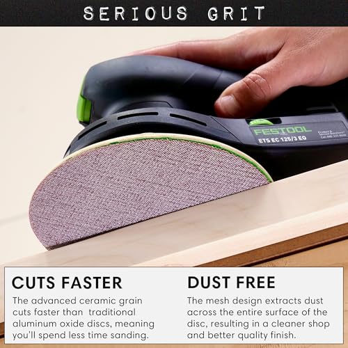 Serious Grit - 6-Inch P150 Grit Ceramic Mesh Sanding Discs - 50 Pack - style: 150 Grit