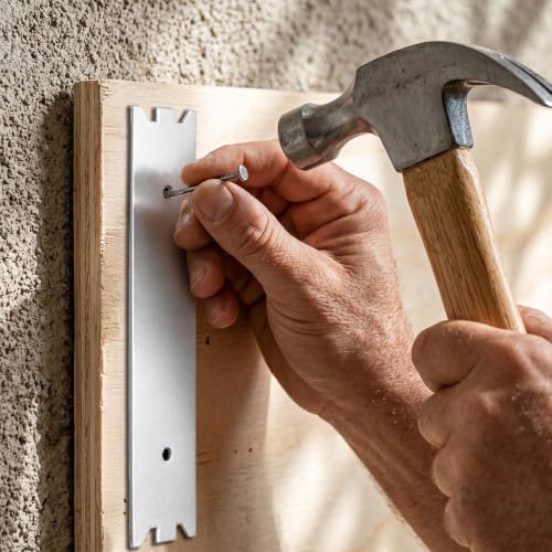 ZAVOOS 50 Pack 1.5 x 6 Inch Nail Plates for Wood Studs