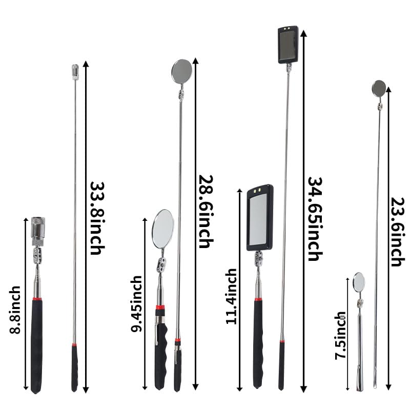 7 Pack Telescoping Magnetic Pickup Tool Set - size: 7