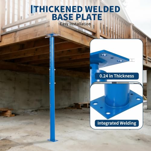 OUTLANE House Floor Jacks, 2 Pack 53"-93" Adjustable Jack Post 18000 LBS - color: Blue, size: 53"-93"