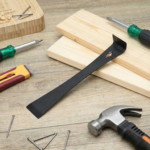 Bates- Flat Pry Bar Scraper, 3 Pack, 5-1/2", 7-1/4" and 9-1/2", Black, Trim Puller Tool for Baseboard - size: 5.5", 7.25", 9.5"
