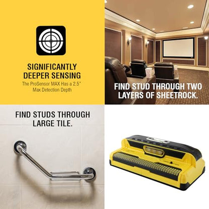 Franklin Sensors ProSensor MAX 13-Sensor Stud Finder, 2.5-in Deep Detection