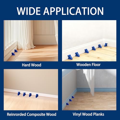 40 Pack Flooring Spacers, 2 in 1 Laminate Floor Installation Kit