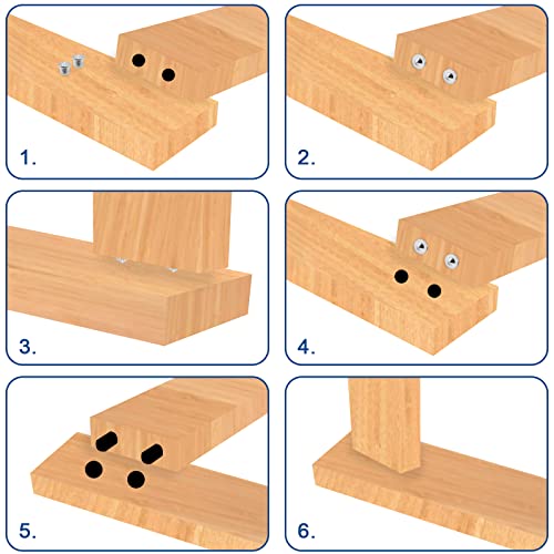 Litoexpe 24 Pieces Dowel Center Transfer Plugs 4 Sizes