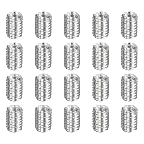 HARFINGTON 20pcs Thread Repair Inserts M4 x 0.7 Male to M2 x 0.4 Female Thread 6mm Long Stainless Steel Reducing Nuts Metric Self Tapping Sleeves Threaded Reducer Industrial Fasteners - size: M4 x 0.7 Male to M2 x 0.4 Female x 6mm