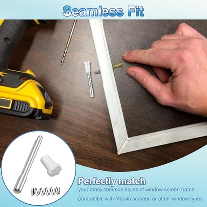 50 Pack Window Screen Plunger Latches with Caps White - color: White