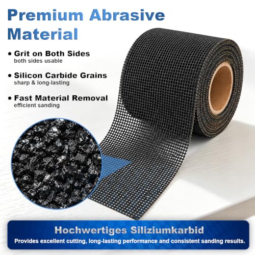 4-1/5" x 5.5 Yard 80 Grit Emery Cloth Roll for Hand and Pole Sander