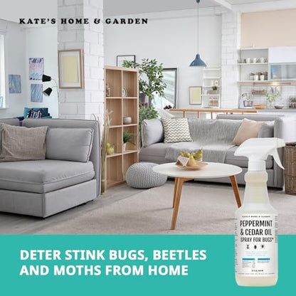 Kate's Home & Garden Peppermint Oil Spray for Bugs, Ants, Spiders (32oz) - size: 32 Fl Oz (Pack of 1)