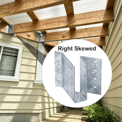 2 Pack Right Skewed 45 Degree Joist Hanger for 2x6 Lumber