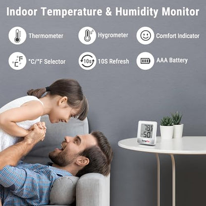 TempPro TP49 3 Pack Digital Hygrometer Indoor Thermometer - size: Digital Indoor Thermometer