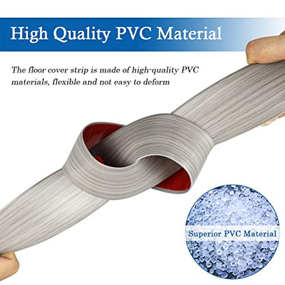 FONUNO Vinyl Floor Transition Strip Self Adhesive Threshold Strip 1.57" W - color: Gray, size: 4cm, 10Ft