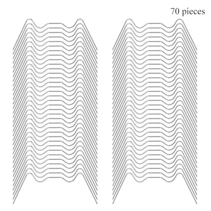 70 Pieces Stainless Steel Greenhouse Panel Clips Greenhouse Glazing Clips Wire Clip Thick Gauge Wire W Type Clip Stability High Tensile for Harbor Freight 2.95 inch/7.5cm