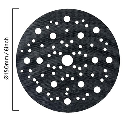 Mesh 5 inch 6 inch Sanding Discs 35PCS Hook and Loop Sanding Discs, Dust-Free, Ideal for Metal, Wood, Composites, Stock Removal, and Fine Finishing (6in, Assorted Grits & Pad) - style: 6in, Assorted Grits & Pad