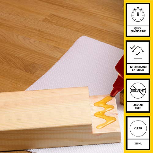Everbuild 502 All Purpose Weatherproof Wood Adhesive – Suitable for Typical Wood Bonding Applications – 250 ml