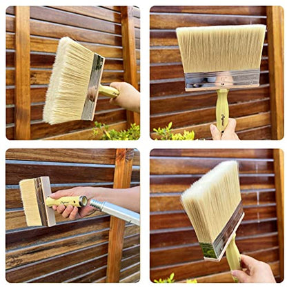 Magimate 6 Inch Extra Wide Block Paint Brush for Walls, Masonry & Dusting - size: 6 inch