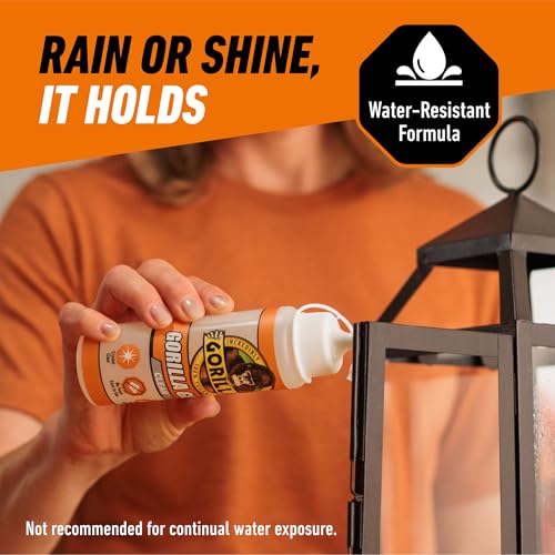 Gorilla Clear Glue, All Purpose, Polyurethane, 5.75 oz, 2-Pack - size: Bottle 5.75oz, style: Bottle 2 Pack