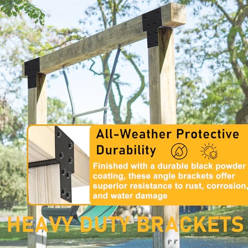 4x4 ( 3.5"x3.5") Post Brackets Kit, 4 Pack Heavy-Duty Post Caps Tie Bracket