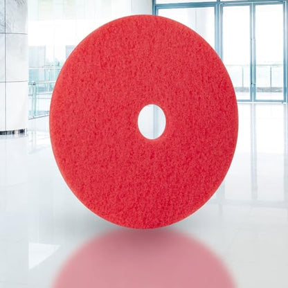 Americo Glit/Microtron 404420 Daily Cleaning and Buffing Pad, 20", Red (Pack of 5)
