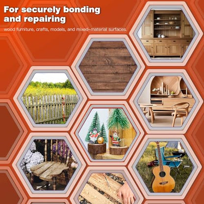 Wood Glue Strong, 30g Waterproof Wood Adhesive for Furniture Repair